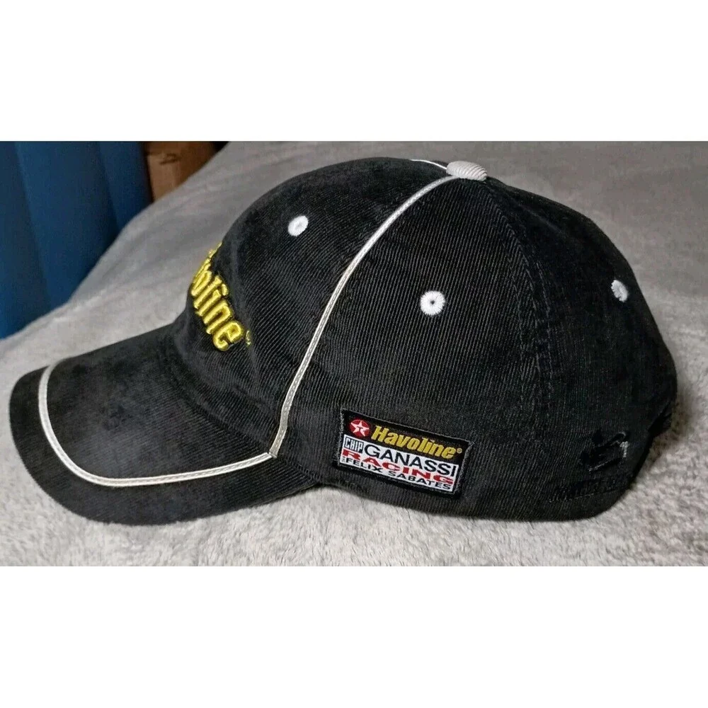Rare Corduroy NASCAR Havoline Ganassi Racing 42 Cap Strapback Hat Embroidered